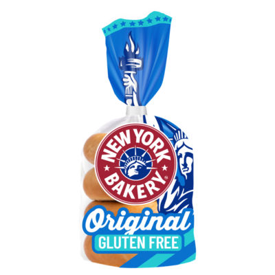 New York Bakery Co Original Gluten Free Bagels 4 Pack, imported from the UK