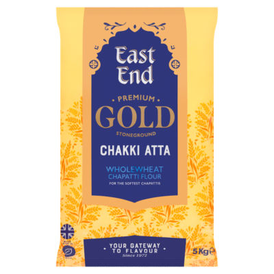 East End wholemeal chakki atta 5kg, UK version