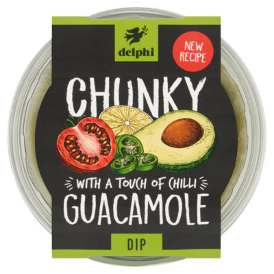 Delphi Chunky Guacamole Dip With Chilli 150g