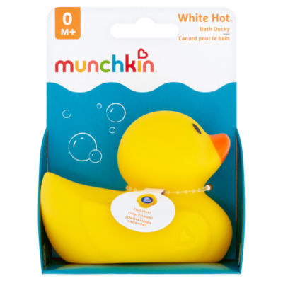 Munchkin White Hot Bath Ducky, imported from the UK