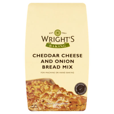 Wright's cheddarost og løk brødmiks 500g