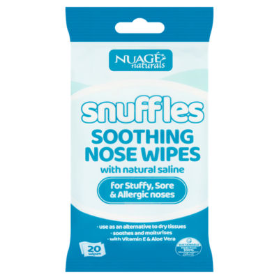 Nuage Naturals Snuffles Soothing Nose Wipes 20