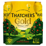 Thatchers Gold Somerset cider 4 x 440ml (British brand)