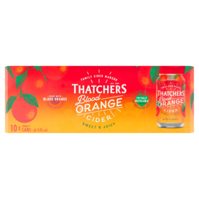 Thatchers blood orange cider 10 x 330ml (British brand)