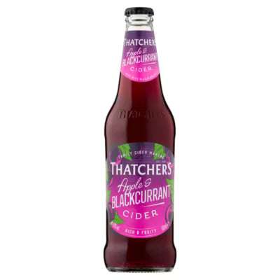 Thatchers Apple and Blackcurrant Cider 500ml (British brand)
