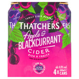 Thatchers apple and blackcurrant cider 4 x 440ml (British brand)