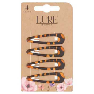 Lure Beauty snap clips brown, UK version