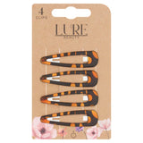 Lure Beauty snap clips brown, UK version
