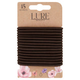 Lure Beauty 15 wide snagfree hair bands brown, UK version