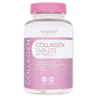 Verywell collagen tablets with Vitamin C 60 tablets (British brand)