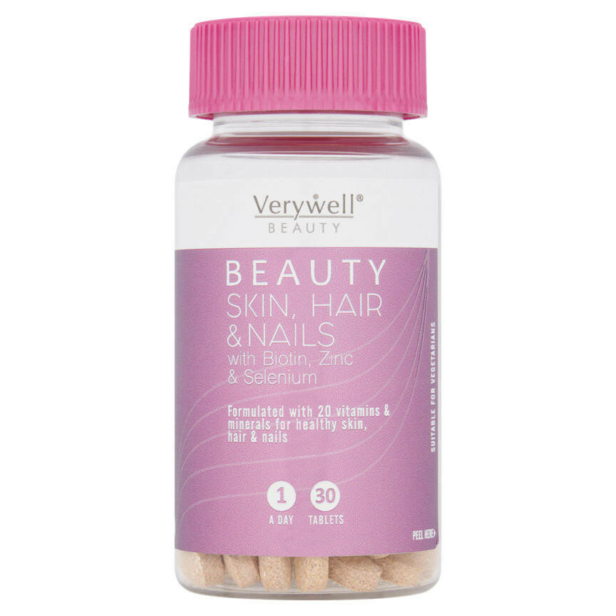 Verywell Beauty Skin, Hair & Nails 1 A Day 30 Tablets GOODS ASDA   