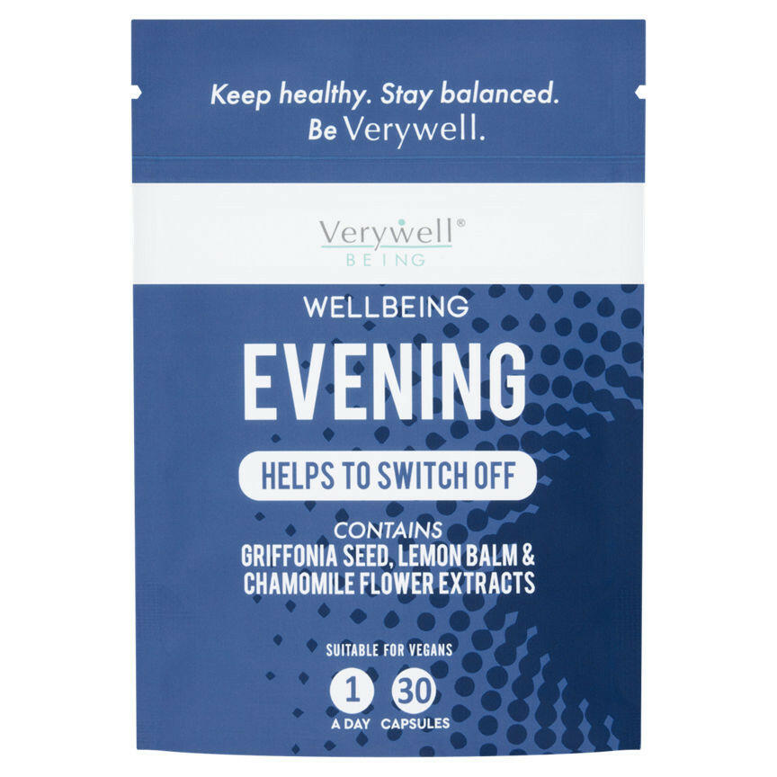 Verywell Being Wellbeing Evening 30 Capsules GOODS ASDA   