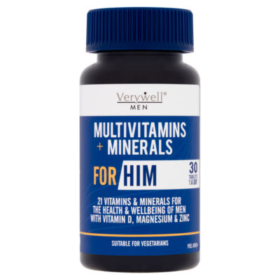 Verywell Men Multivitamins + Minerals For Him 1 A Day 30 Tablets Men's Health Supplement