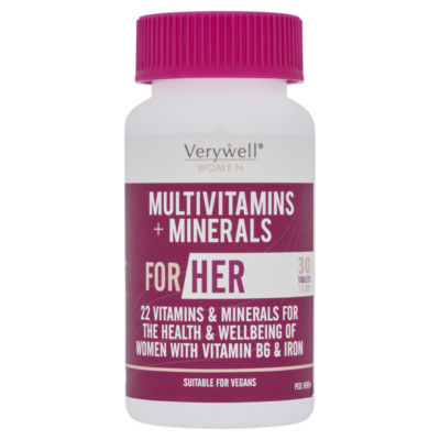 Verywell Women Multivitamins and Minerals for Her 1 A Day 30 Tablets