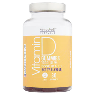 Verywell Vitamin D Berry Flavour Gummy Food Supplement 30 Gummies