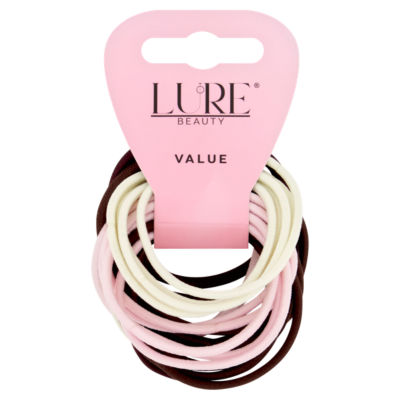 Lure Beauty 24 Pack Assorted Elastic Hair Bands