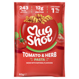 Mug Shot tomato and herb pasta shapes 64g, imported from the UK