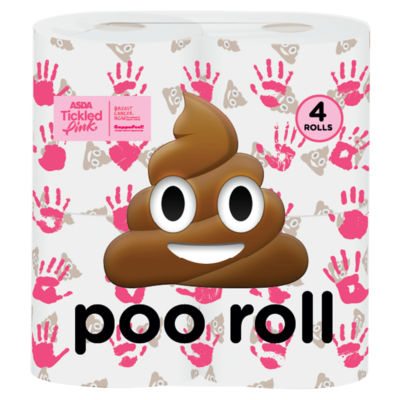 Reflections Decorated Poo Roll Party Decoration 4 Rolls