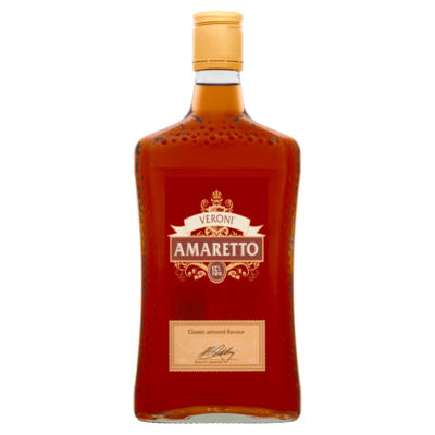 Veroni amaretto almond flavour liqueur 50cl - British product