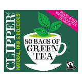 Clipper Fairtrade Pure Green Tea 80 bags - British product