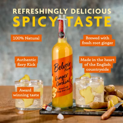 Belvoir Fruit Farms ginger cordial 500ml - British product