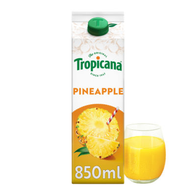 Tropicana pineapple juice pure pressed 850ml (British brand)