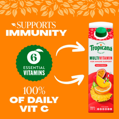 Tropicana Multivitamin Multifruit Juice 850ml (British brand)
