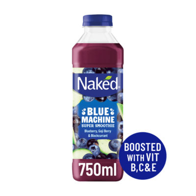 Naked Blue Machine Smoothie Apple Blueberry 750ml imported from the UK