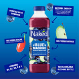 Naked Blue Machine Smoothie Apple Blueberry 750ml imported from the UK