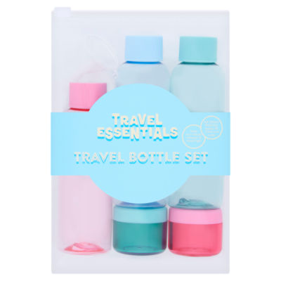Travel bottle set with 100ml bottles (British brand)