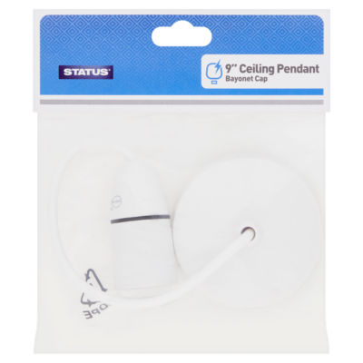 Status 9 Inch Ceiling Pendant Light Bayonet Cap