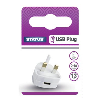 Status 1 x USB Plug Wall Charger