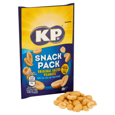 KP original salted peanuts 30g, UK version