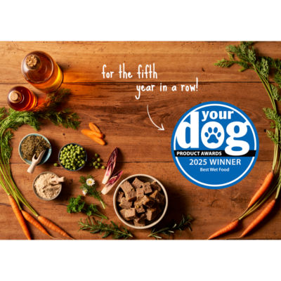 Forthglade wet dog food with duck and vegetables 395g - British product