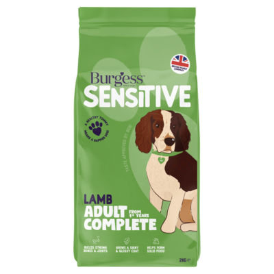 Burgess Sensitive Lamb Adult dog food 2kg - British product