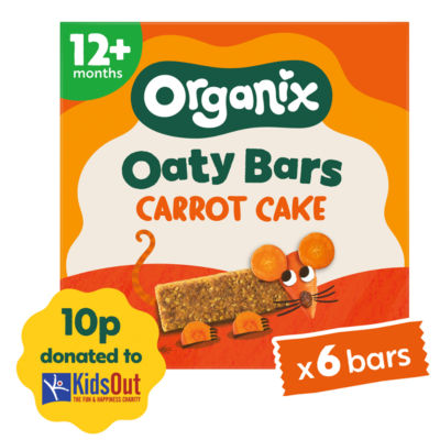 Organix Carrot Cake Soft Oaty Bars Toddler Snacks 138g (6x23g)