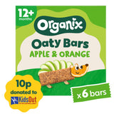 Organix apple and orange toddler snack bars 138g, imported from the UK