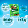 Organix apple & date fruit bars 6x17g, imported from the UK