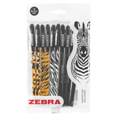 Zebra 10 Smooth Ink Ballpoint Pen Black Ink
