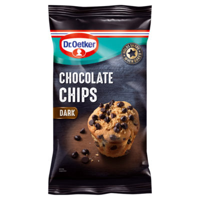 Dr. Oetker dark chocolate chips 100g - British product