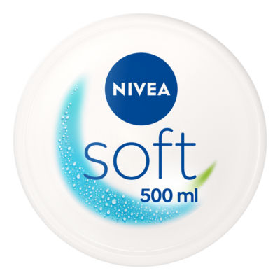 Nivea Soft moisturiser 500ml, imported from the UK