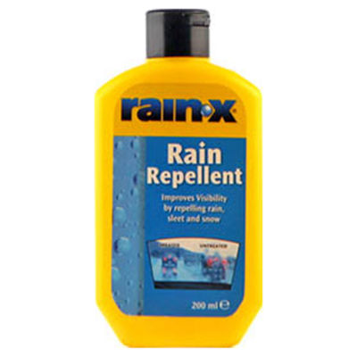 Rain-X rain repellent for car windscreens, imported from the UK