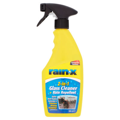Rain-X glass cleaner and rain repellent 500ml, imported from the UK