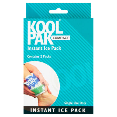 Compact Instant Ice Pack with Urea for Pain and Swelling Relief, 15 x 15cm