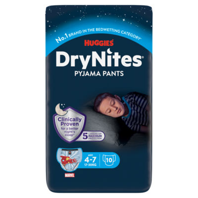 Huggies Bedwetting Pyjama Pants Age 4-7 17-30kg