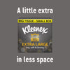 Kleenex extra large tissues compact quad pack, UK version
