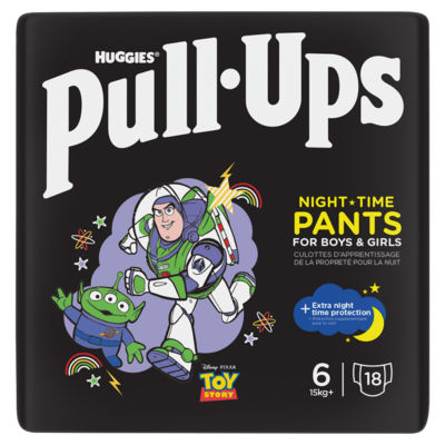 Huggies Pull-Ups Night Time Pants for Boys & Girls Size 6 15kg+, UK version