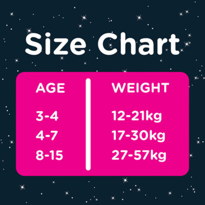 Huggies DryNites nappy pants for bedwetting girls 4-7yrs 26 pants, UK version