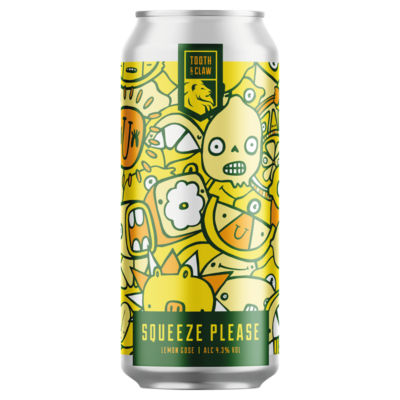 Tooth & Claw lemon gose beer 440ml (British brand)