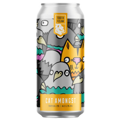 Tooth & Claw Cat Amongst Tropical IPA 440ml (British brand)